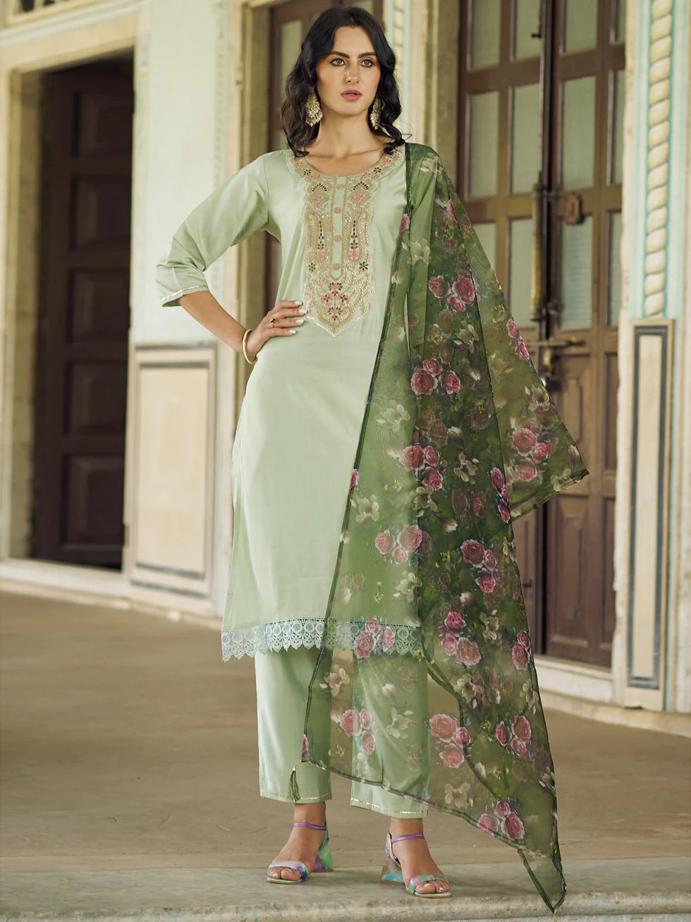 Elara Floral Grace Suit