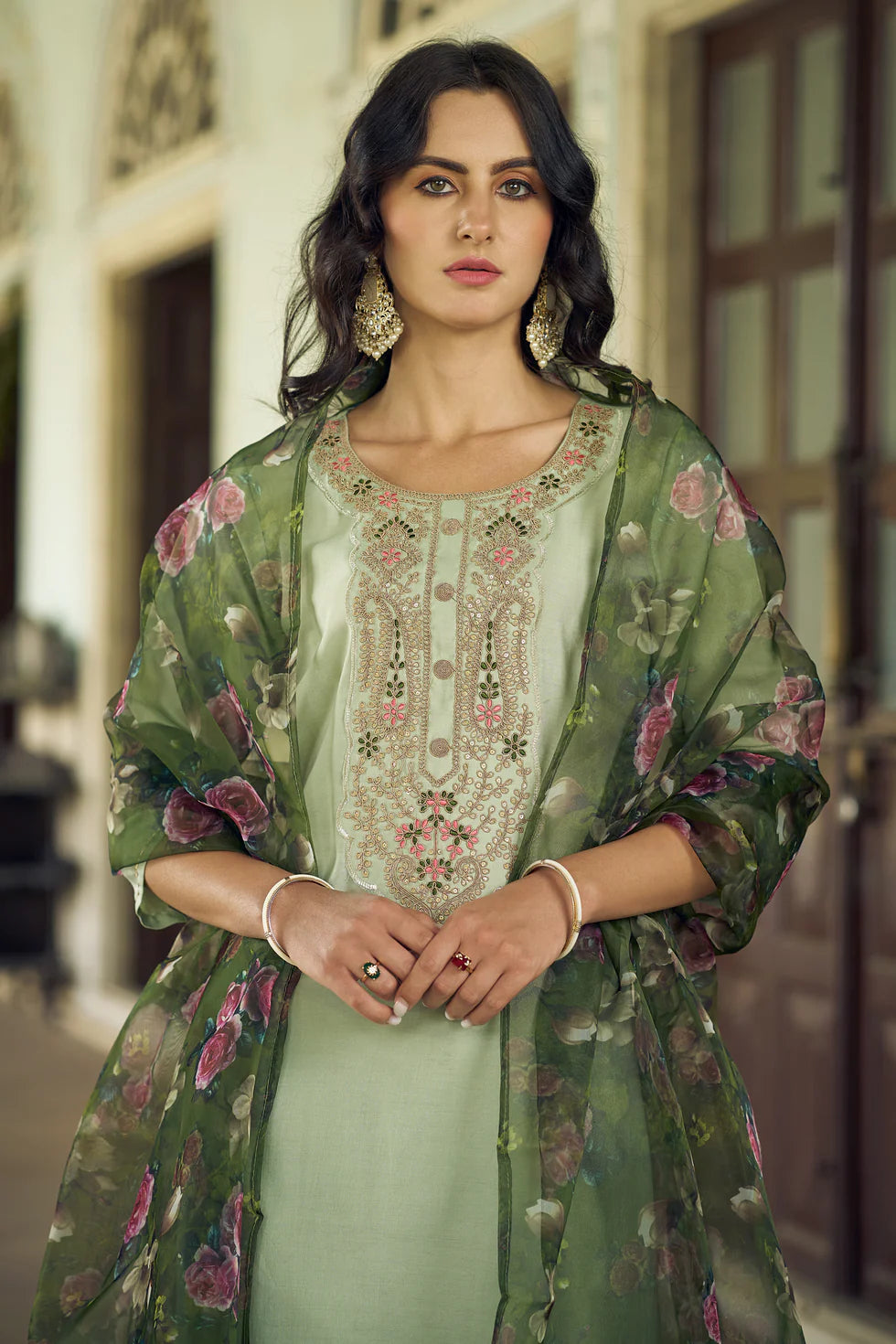 Elara Floral Grace Suit