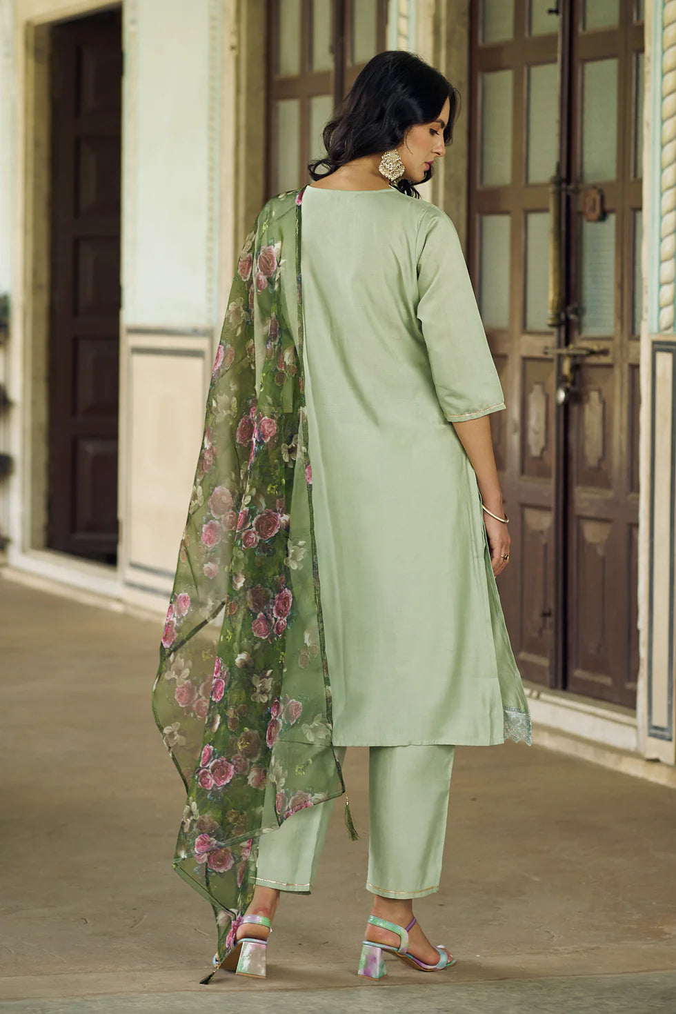 Elara Floral Grace Suit