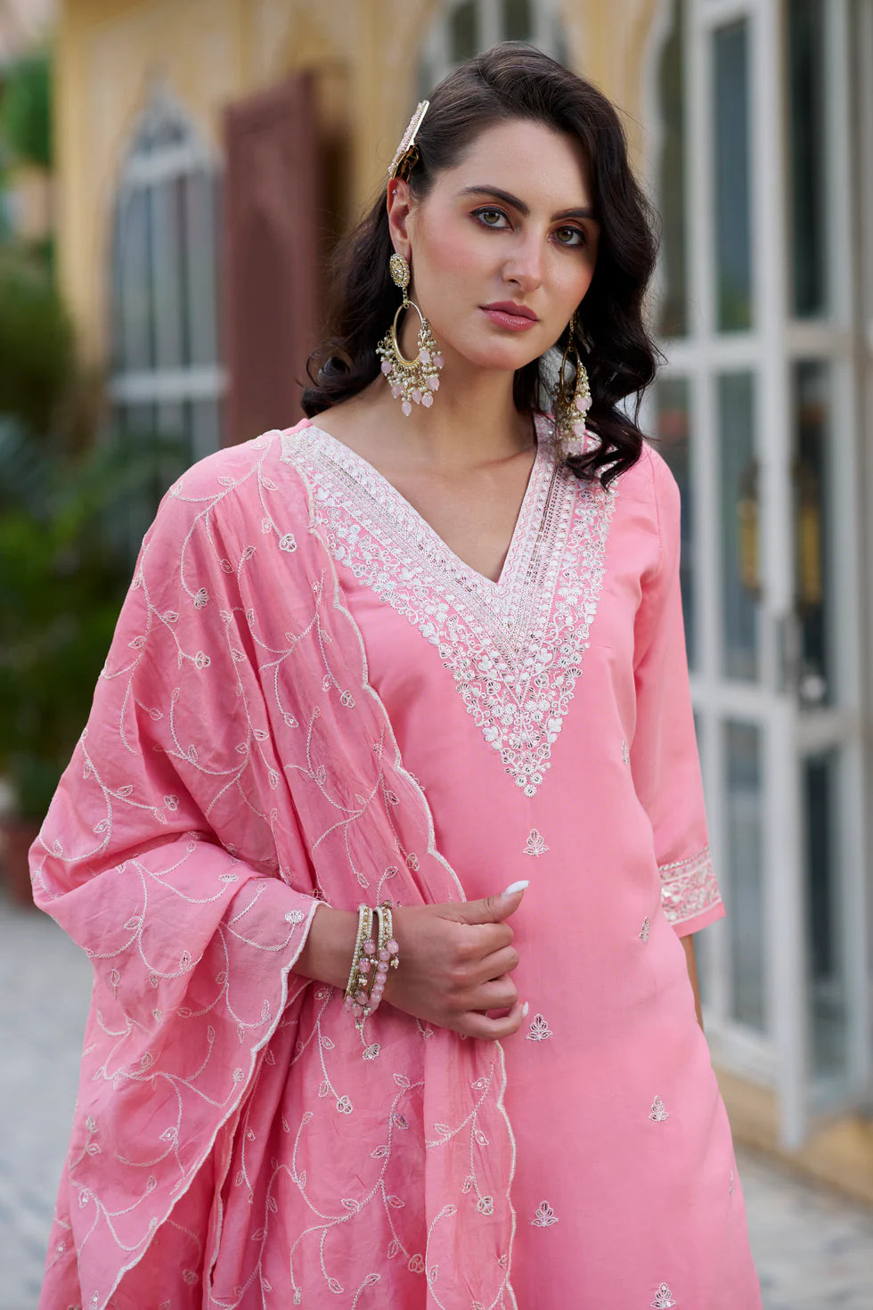 Aarna Embroidered Cotton Silk Kurta Set