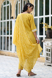 Aarna Embroidered Cotton Silk Kurta Set