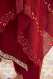 Zivara Embroidered Viscose Rayon Kurta Set