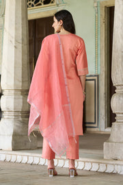 Zariya Embroidered Viscose Rayon Kurta Set