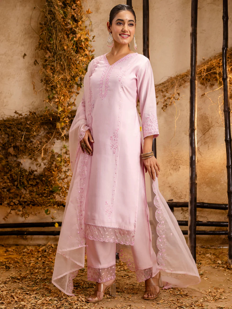 Ira Blush Festive Kurta Set
