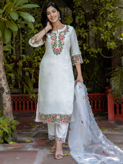 Aira Floral Embroidered Kurta Set