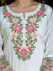 Aira Floral Embroidered Kurta Set