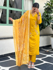 Sunshine Gulnaar Embroidered Festive Set