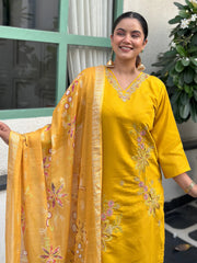 Sunshine Gulnaar Embroidered Festive Set