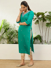 Turquoise Sparkle Kurti