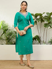 Turquoise Sparkle Kurti