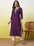 Royal Plum Kurti