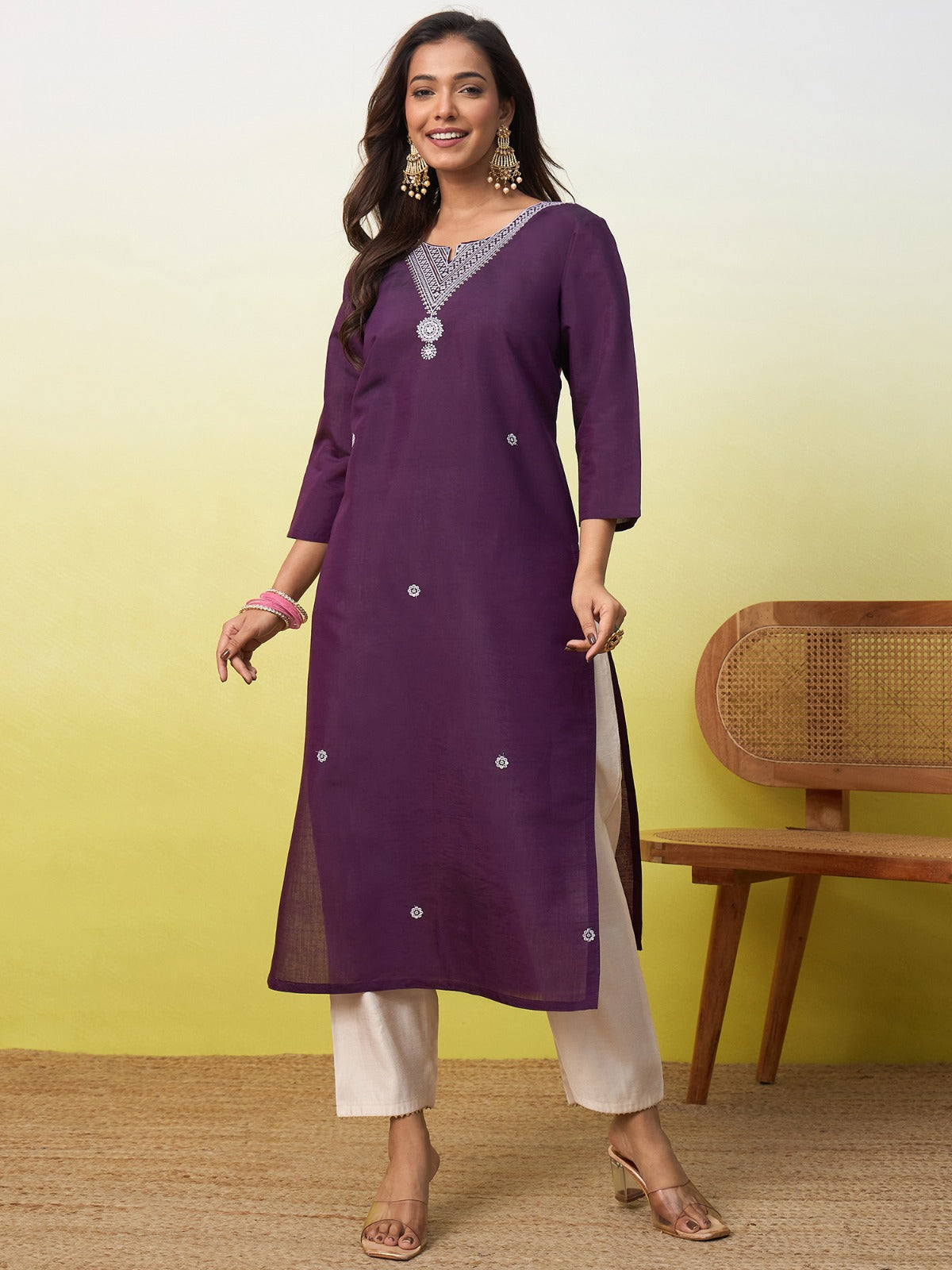 Royal Plum Kurti