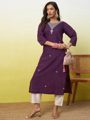 Royal Plum Kurti
