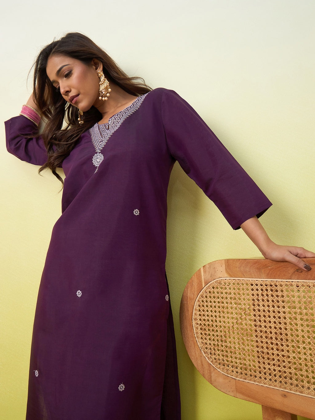 Royal Plum Kurti