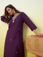Royal Plum Kurti