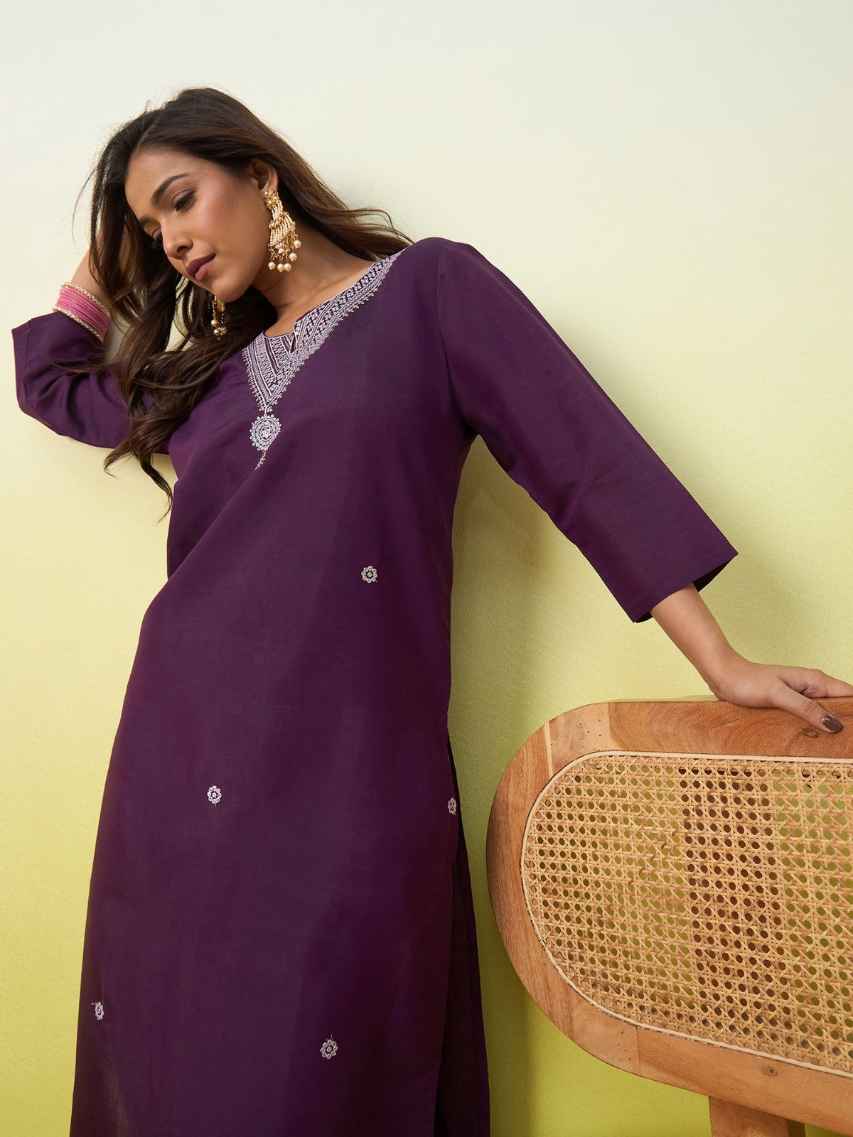 Royal Plum Kurti