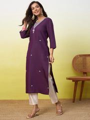 Royal Plum Kurti