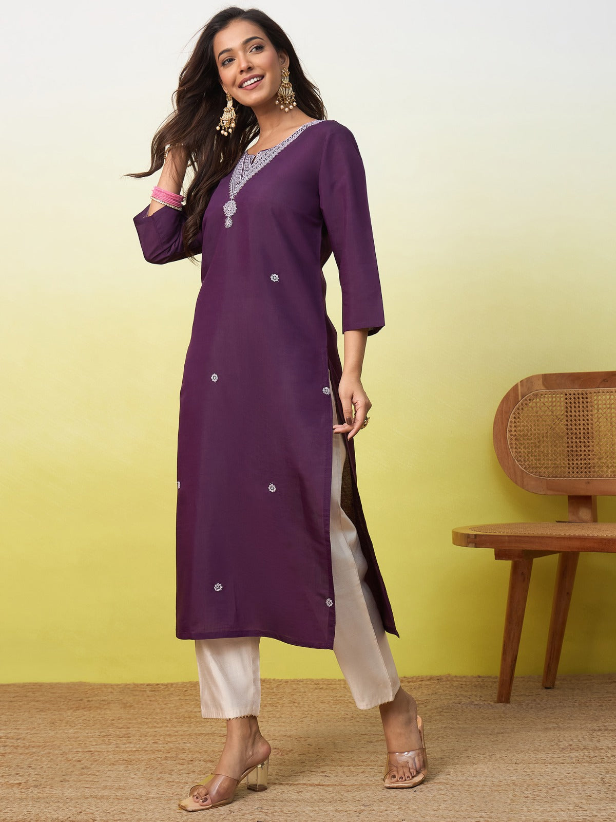 Royal Plum Kurti