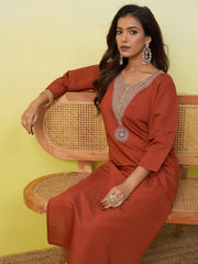 Rust Regal Kurti