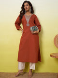 Rust Regal Kurti