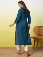 Teal Elegance Kurti