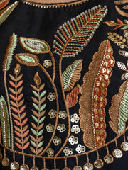 Gulbahar Black Embroidered Kurti with Dupatta