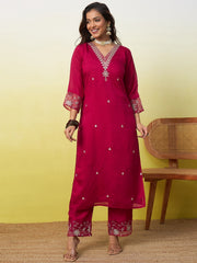 Rani Royale Embroidered Kurti Set