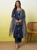 Ira Embroidered Silk Kurta Set