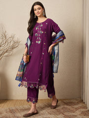 Ira Floral Silk Kurta Set