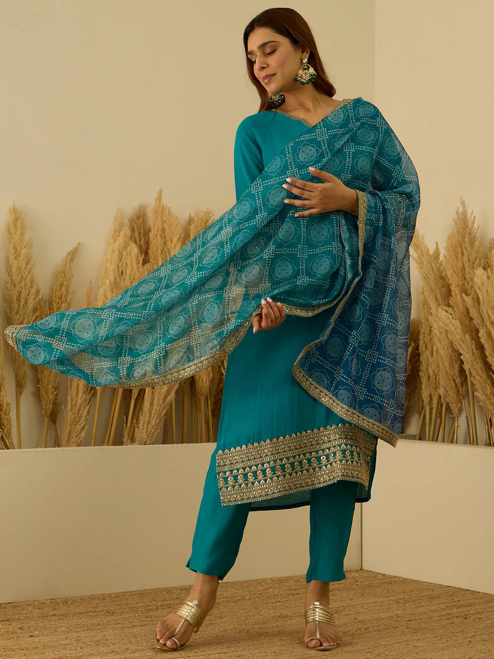 Teal Heritage Festive Set